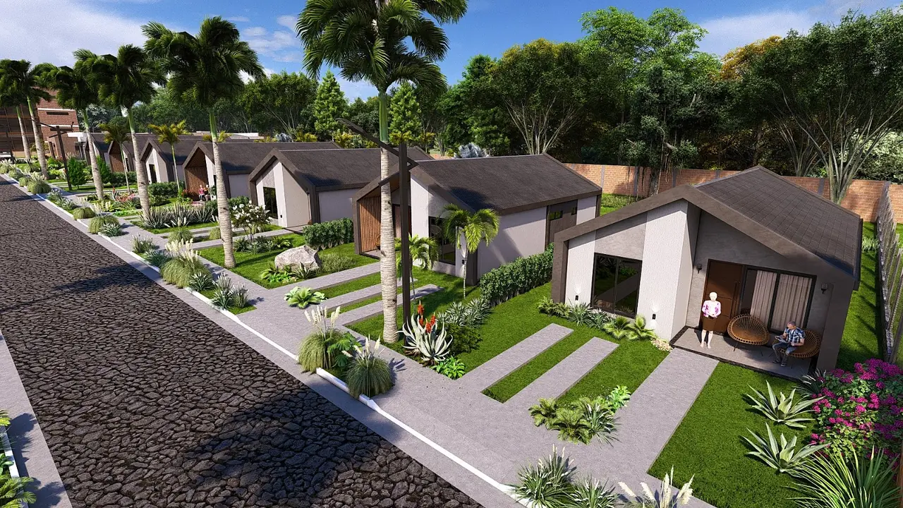 Gruene Oasen und ruhige Nachbarschaft im Aquafina Resort